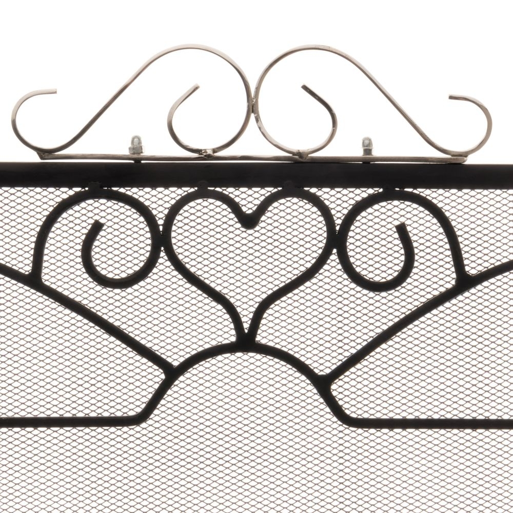 Product photograph of Chrome Topped Three Fold Fire Screen from Choice Furniture Superstore.