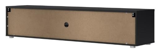 Product photograph of Media Black Large Storage Tv Unit from Choice Furniture Superstore.