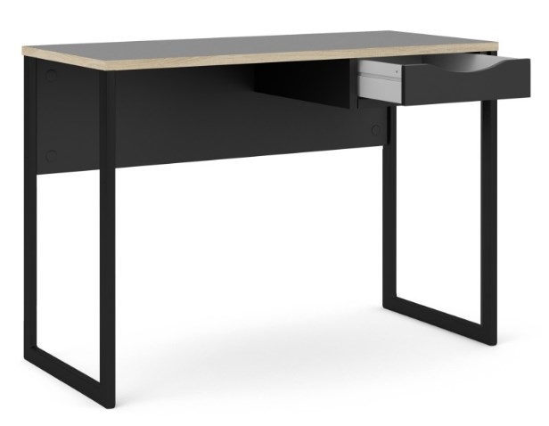 Product photograph of Function Plus Black 1 Drawer Desk from Choice Furniture Superstore.