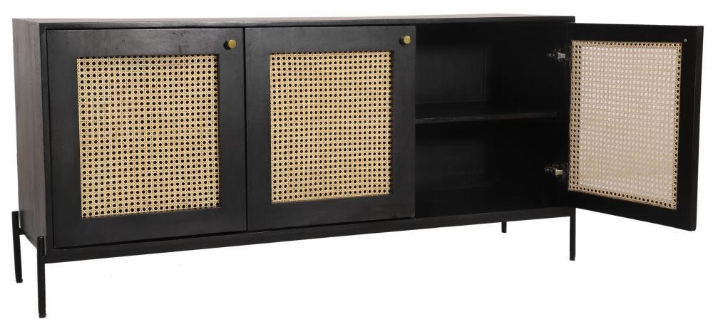 Product photograph of Tapola Mango Wood Sideboard 160cm With 3 Door from Choice Furniture Superstore.