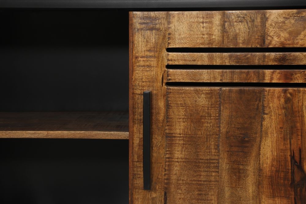 Product photograph of Vellore Mango Wood Sideboard 160cm With 3 Door 1 Drawer from Choice Furniture Superstore.