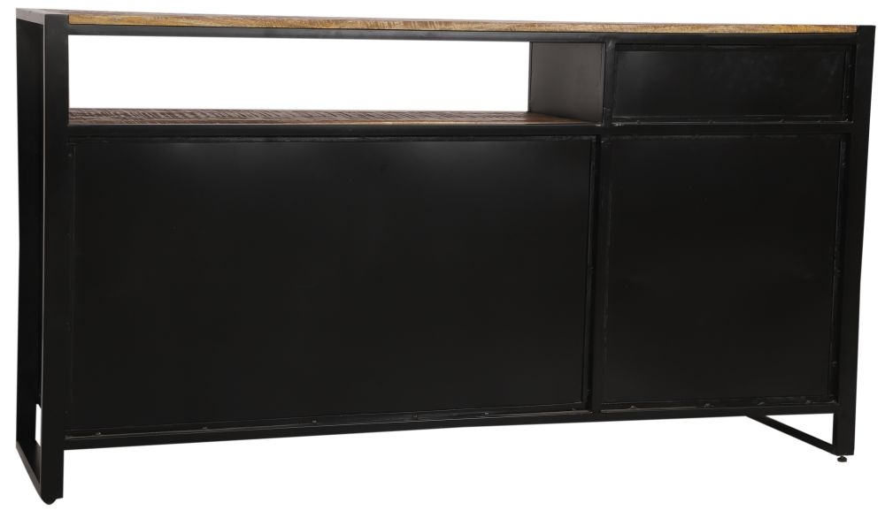 Product photograph of Vellore Mango Wood Sideboard 160cm With 3 Door 1 Drawer from Choice Furniture Superstore.