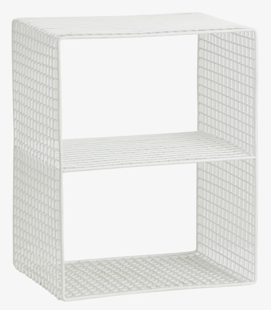 Product photograph of Nordal Tuo White Painted Metal Shelf from Choice Furniture Superstore.