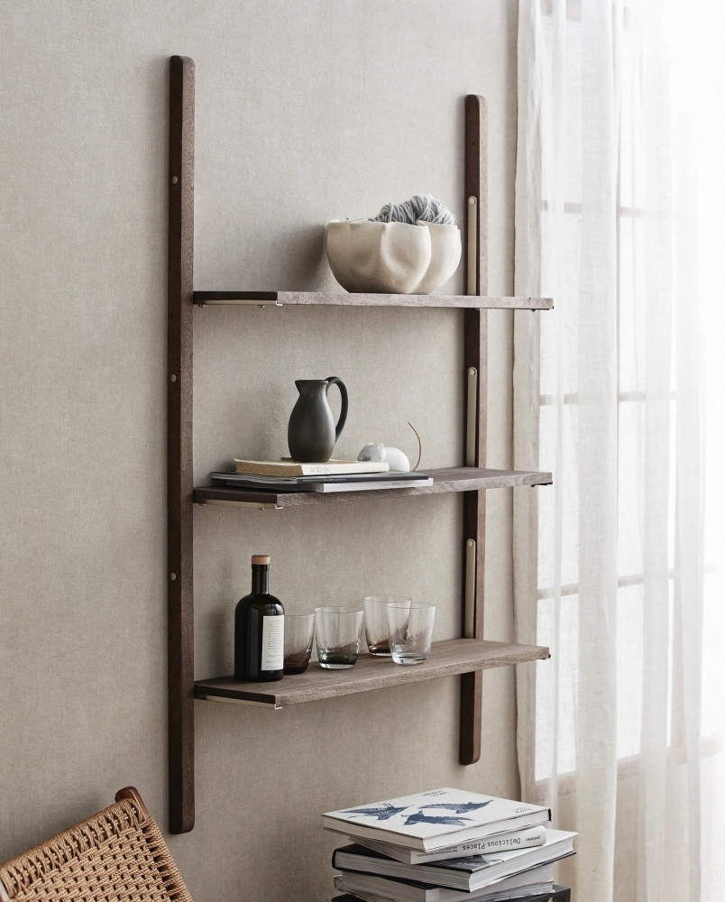 Product photograph of Nordal Sinca Mango Wood Shelf With 3 Shelves from Choice Furniture Superstore.