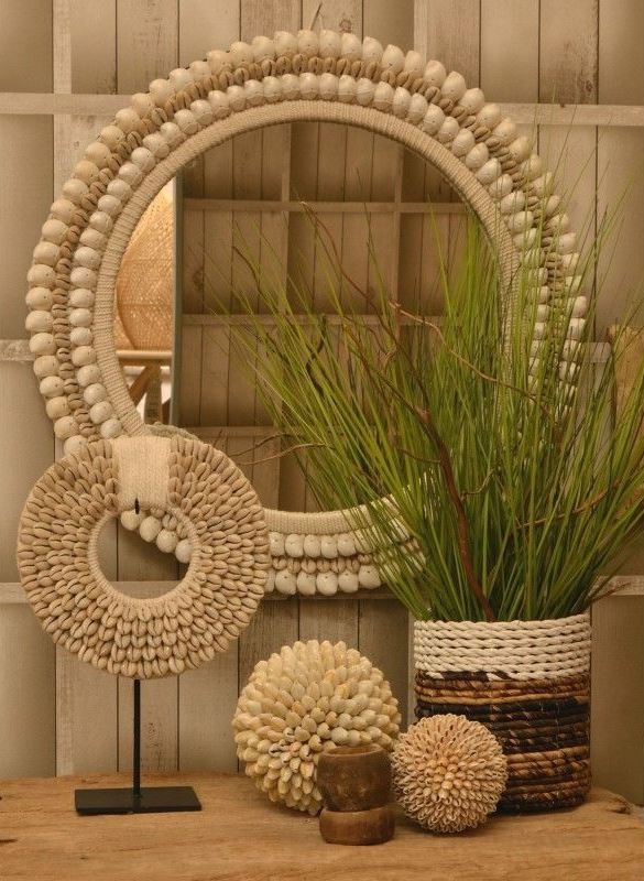 Product photograph of Ancient Mariner Shell Mirror from Choice Furniture Superstore.