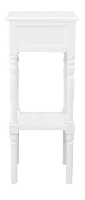 Product photograph of Delta White 1 Drawer Telephone Table from Choice Furniture Superstore.