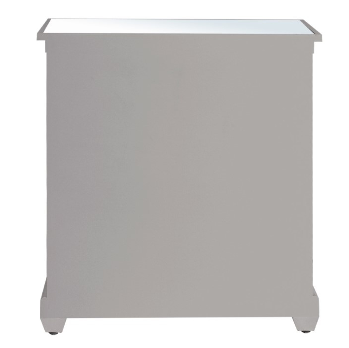 Product photograph of Torino Grey Mirrored 1 Drawer 2 Door Sideboard from Choice Furniture Superstore.