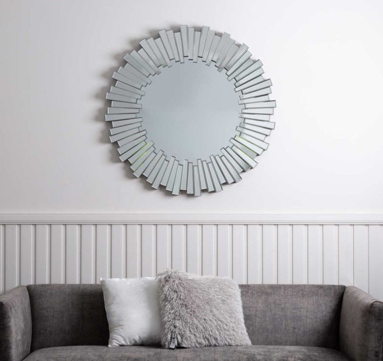 Product photograph of Mosaic Wall Round Mirror - 100cm X 100cm from Choice Furniture Superstore.