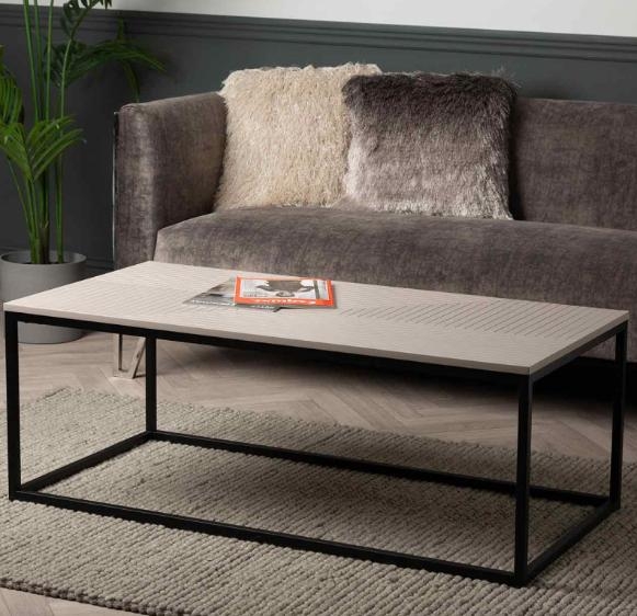 Page Industrial Grey Wooden Coffee Table