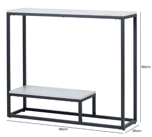 Product photograph of Suhani Black And Grey Console Table from Choice Furniture Superstore.