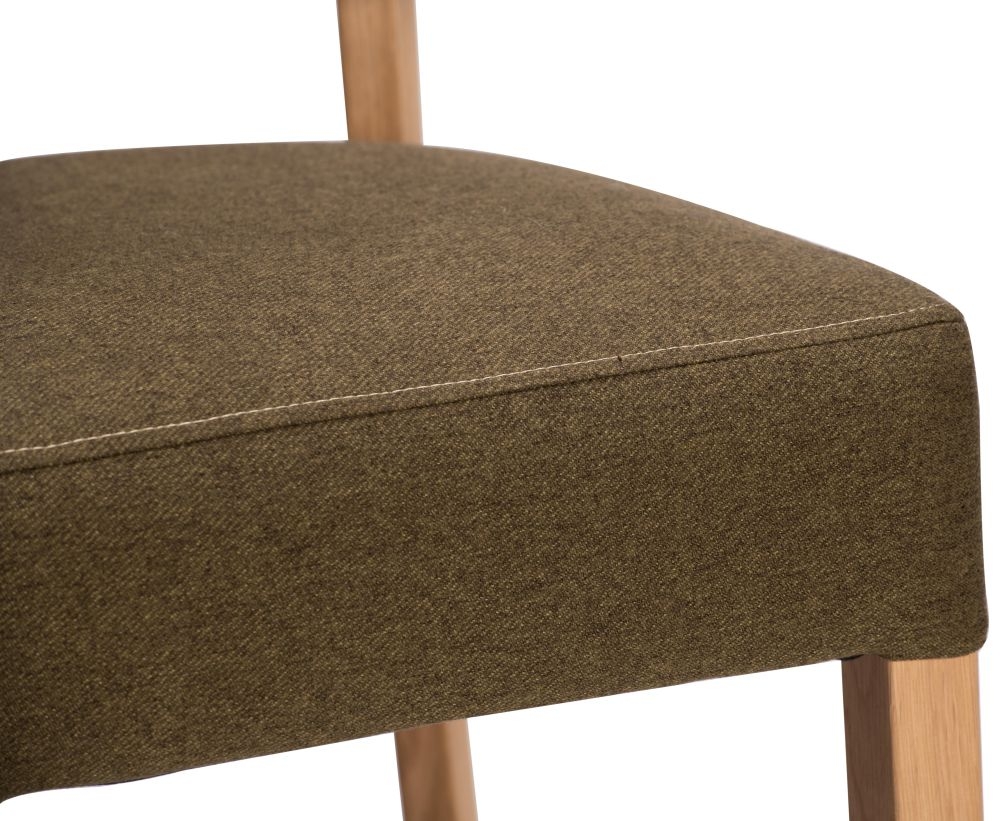 Product photograph of Kimber Forest Fabric Dining Chair Sold In Pairs from Choice Furniture Superstore.