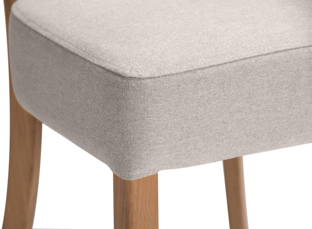 Product photograph of Kimber Linen Fabric Dining Chair Sold In Pairs from Choice Furniture Superstore.