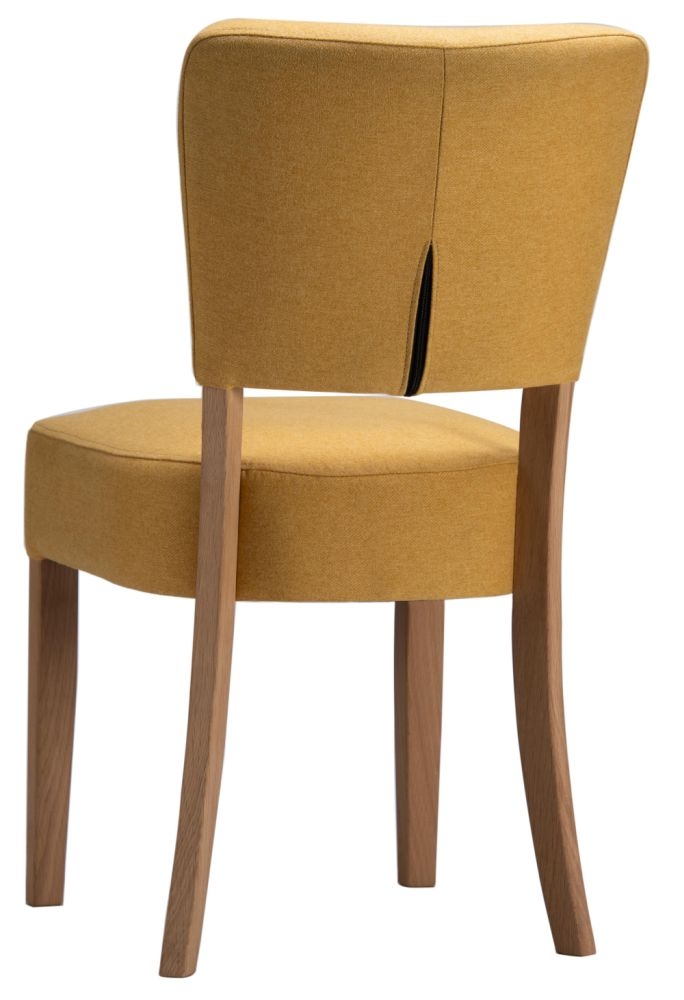 Product photograph of Kimber Sunflower Fabric Dining Chair Sold In Pairs from Choice Furniture Superstore.