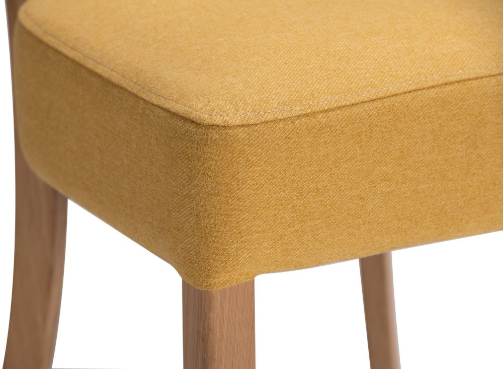 Product photograph of Kimber Sunflower Fabric Dining Chair Sold In Pairs from Choice Furniture Superstore.