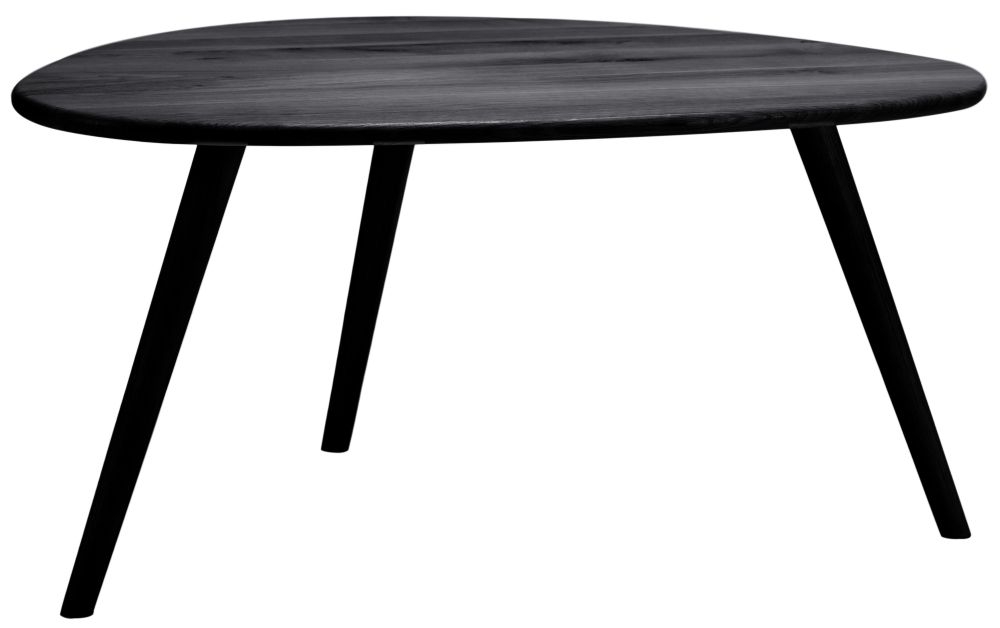 Product photograph of Marina Black Oak Triangle Shape Coffee Table from Choice Furniture Superstore.