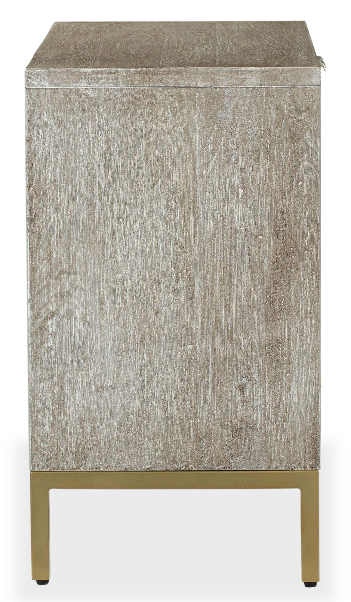 Product photograph of Temis Faux Marble Finish Grey Washed 2 Door Small Sideboard from Choice Furniture Superstore.