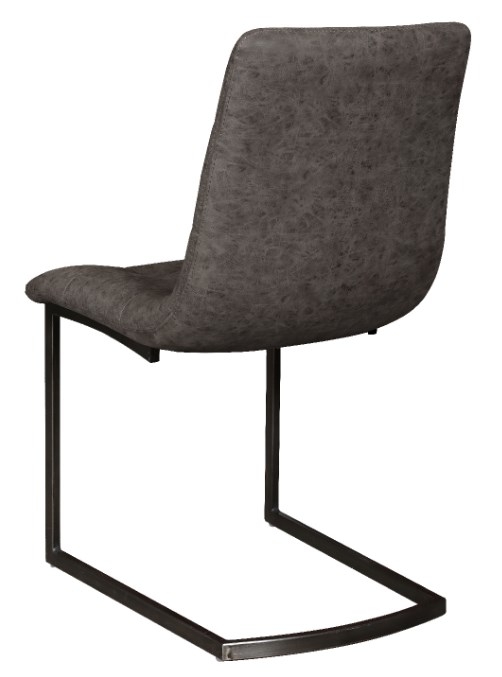 Product photograph of Carlton Additions Grey Faux Leather Dining Chair Sold In Pairs from Choice Furniture Superstore.