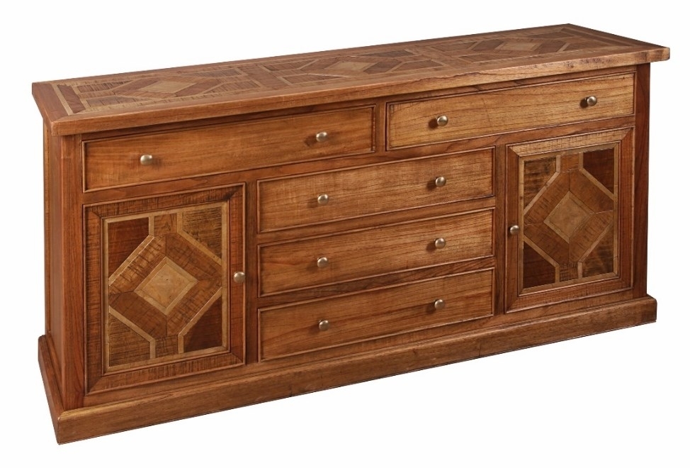 Product photograph of Carlton Manor Welbeck Sideboard 81cm With 2 Door 5 Drawer from Choice Furniture Superstore.