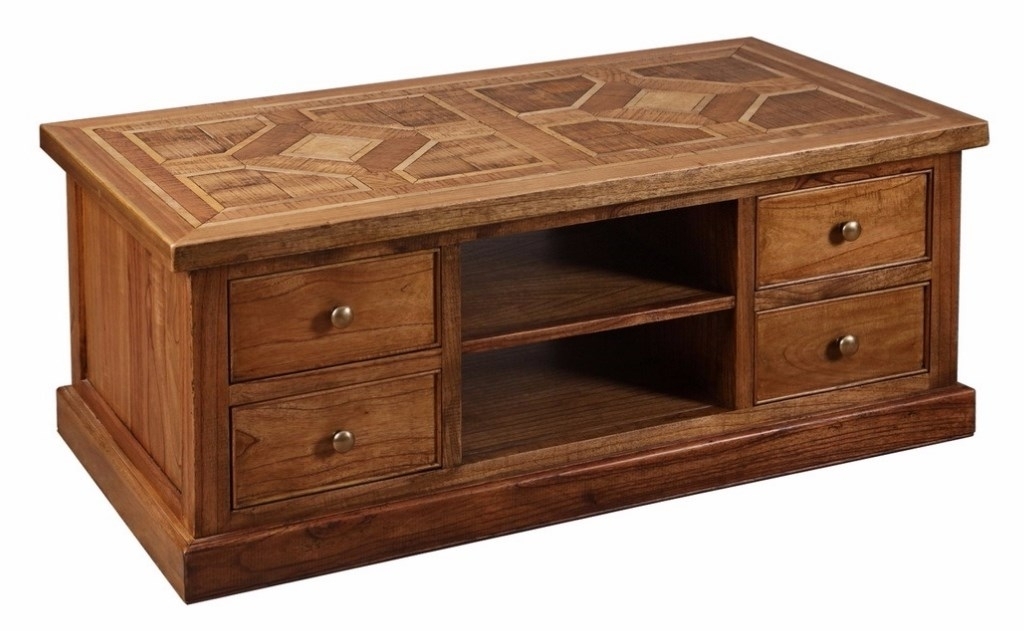 Product photograph of Carlton Manor Welbeck Coffee Table With 4 Drawer from Choice Furniture Superstore.