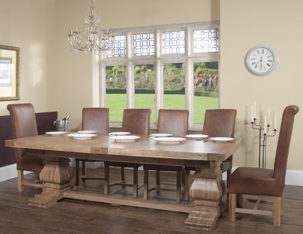 Product photograph of Carlton Windermere Oak Extending Dining Table Rectangular Top from Choice Furniture Superstore.
