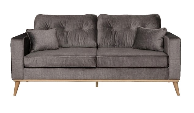 Product photograph of Connections Nero Fabric 3 Seater Sofa - Comes In Grey Pacific Winter Moss Options from Choice Furniture Superstore.
