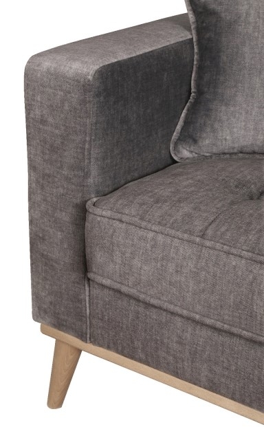 Product photograph of Connections Nero Fabric 3 Seater Sofa - Comes In Grey Pacific Winter Moss Options from Choice Furniture Superstore.