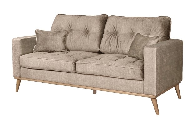 Product photograph of Carlton Connections Nero Taupe Fabric 3 Seater Sofa from Choice Furniture Superstore.