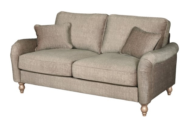 Product photograph of Carlton Connections Soho Taupe Fabric 2 Seater Sofa from Choice Furniture Superstore.