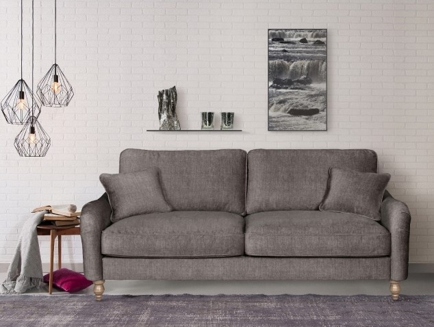 Product photograph of Connections Soho Fabric 3 Seater Sofa - Comes In Grey Pacific And Winter Moss Options from Choice Furniture Superstore.