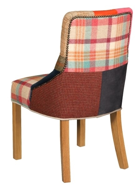 Product photograph of Patchwork Stanton Patchwork Dining Chair Sold In Pairs from Choice Furniture Superstore.
