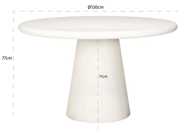 Product photograph of Bloomstone White 130cm Round Dining Table - 4 Seater from Choice Furniture Superstore.
