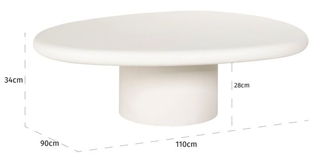 Product photograph of Bloomstone White Coffee Table from Choice Furniture Superstore.