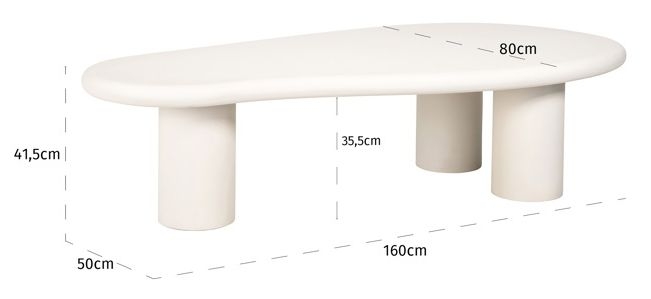 Product photograph of Bloomstone White Large Coffee Table from Choice Furniture Superstore.