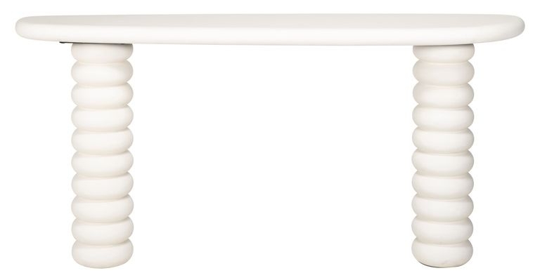 Product photograph of Bloomstone White Console Table from Choice Furniture Superstore.