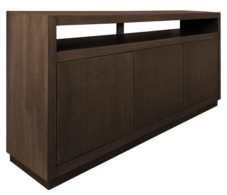 Product photograph of Oakura Brown Oak 3 Door Large Sideboard from Choice Furniture Superstore.