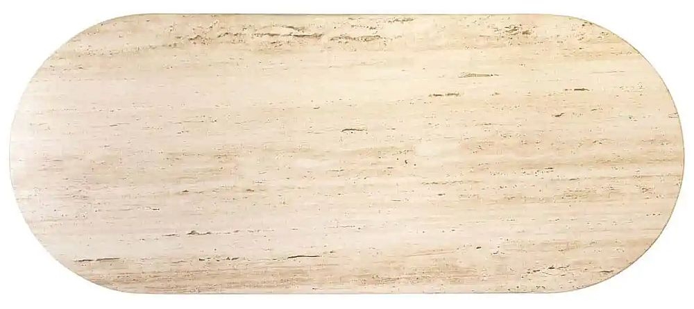Product photograph of La Cantera Travertine Marble 240cm Oval Dining Table from Choice Furniture Superstore.