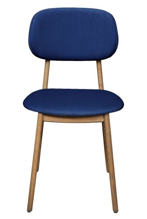 Product photograph of Carlton Tambour Bari Marine Blue Dining Chair Sold In Pairs from Choice Furniture Superstore.