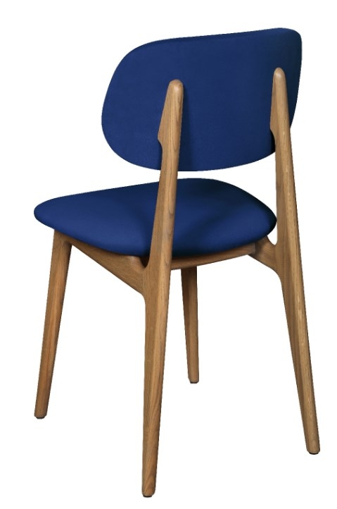 Product photograph of Carlton Tambour Bari Marine Blue Dining Chair Sold In Pairs from Choice Furniture Superstore.