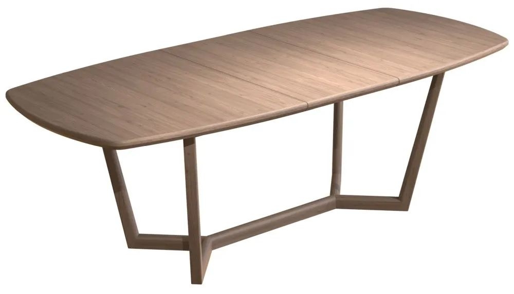 Product photograph of Carlton Tambour Grey 6 Seater Extending Dining Table Oval Top from Choice Furniture Superstore.