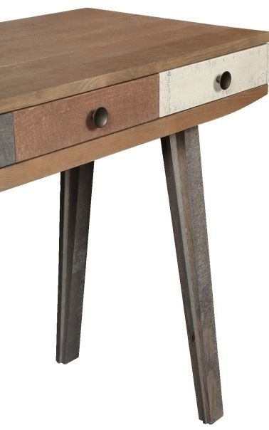 Product photograph of Carlton Boardwalk Distressed Pine Desk Table from Choice Furniture Superstore.