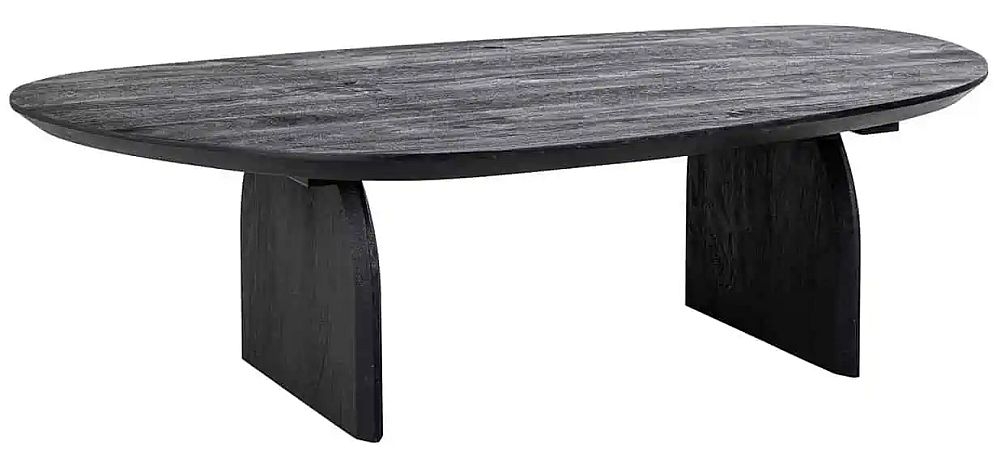Product photograph of Hudson Black Mango Wood Coffee Table from Choice Furniture Superstore.