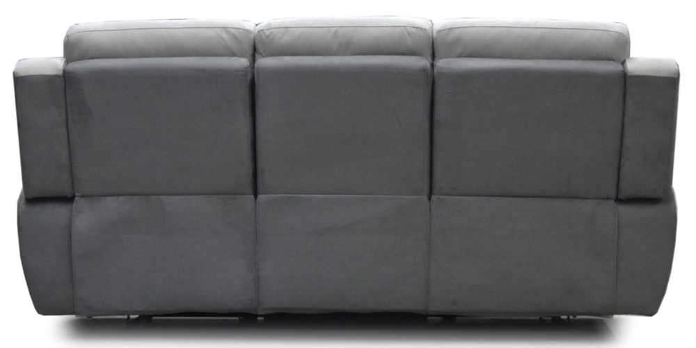 Product photograph of Avanti Grey Fabric Upholstered 3 Seater Recliner Sofa from Choice Furniture Superstore.