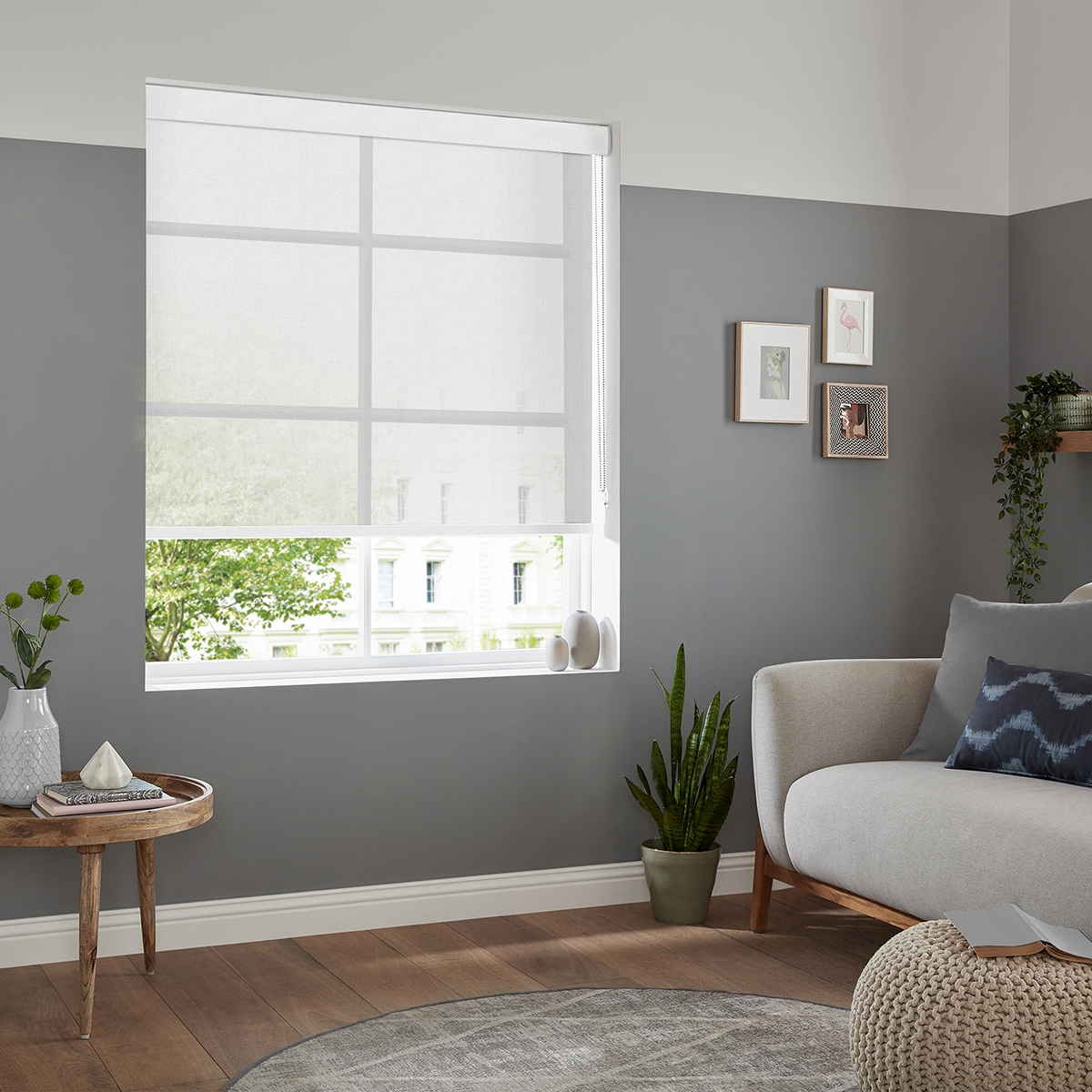 Product photograph of Berger Snow Roller Blind from Choice Furniture Superstore.