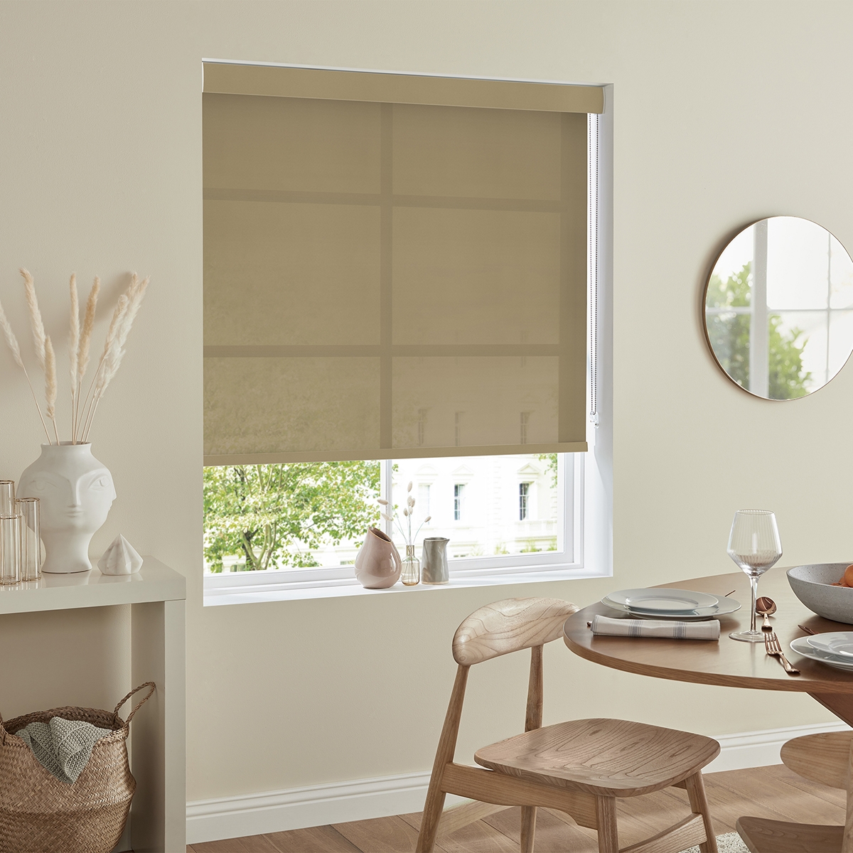 Product photograph of Boho Wheat Roller Blind from Choice Furniture Superstore.