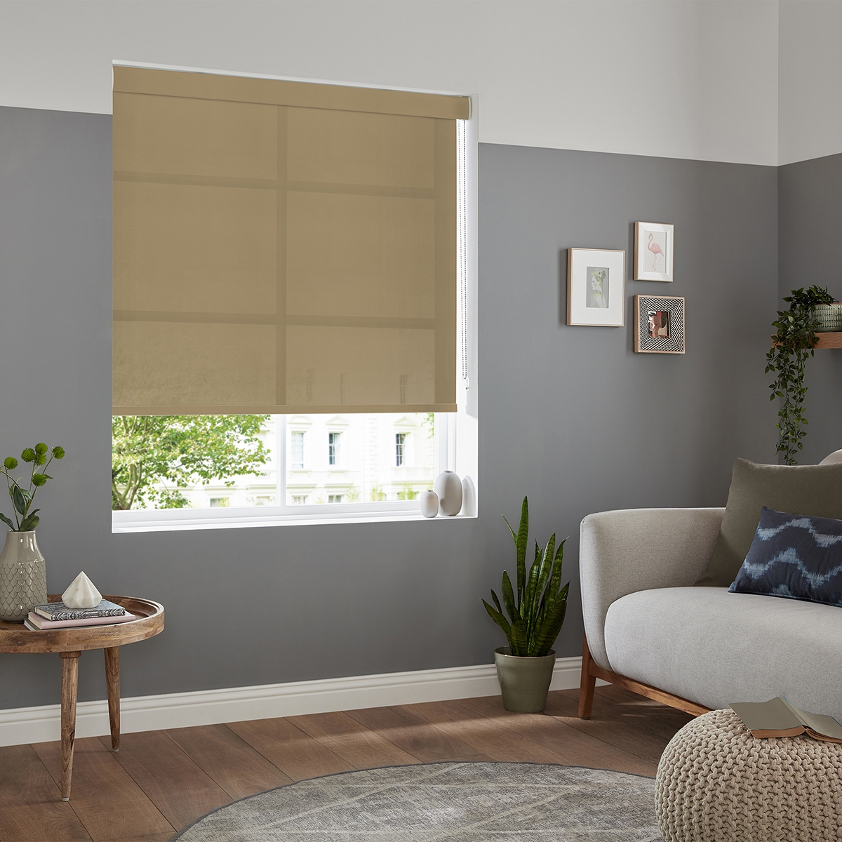 Product photograph of Boho Biscuit Roller Blind from Choice Furniture Superstore.