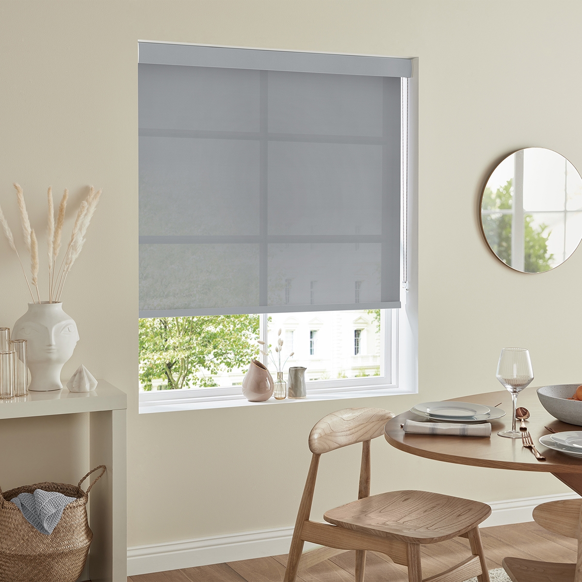 Product photograph of Boho Ash Roller Blind from Choice Furniture Superstore.
