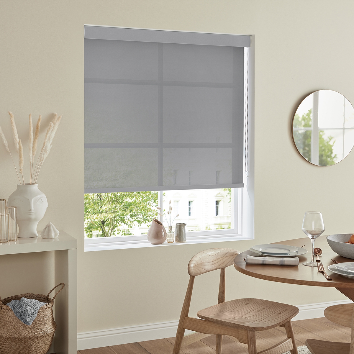 Product photograph of Boho Fog Roller Blind from Choice Furniture Superstore.
