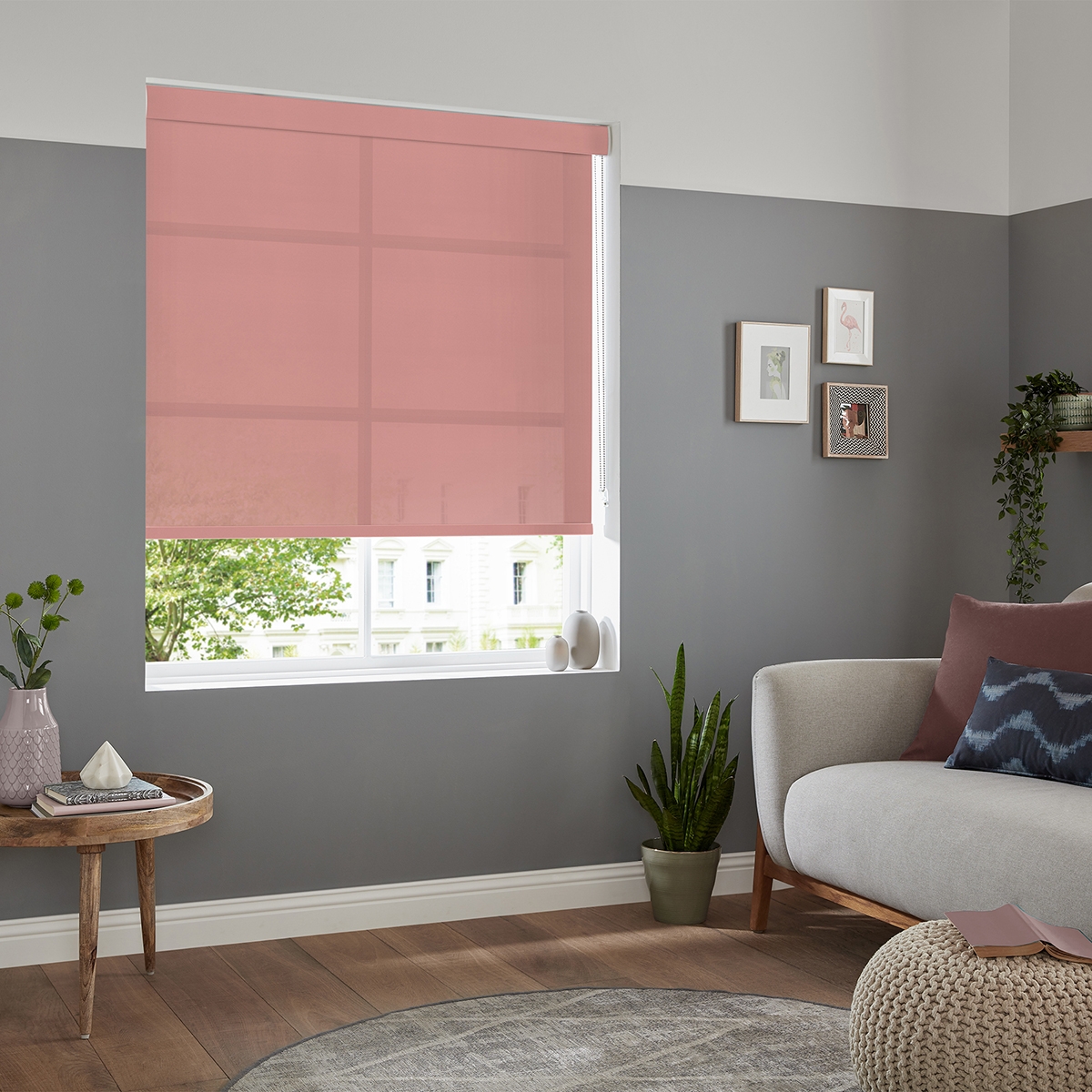 Product photograph of Boho Blush Roller Blind from Choice Furniture Superstore.