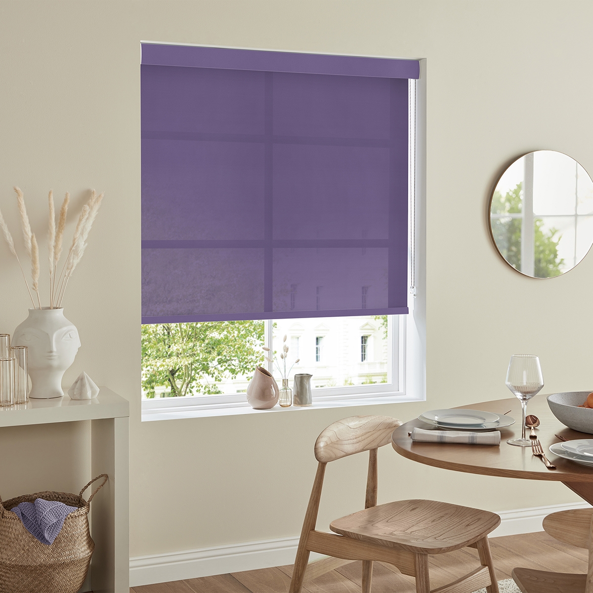 Product photograph of Boho Plum Roller Blind from Choice Furniture Superstore.