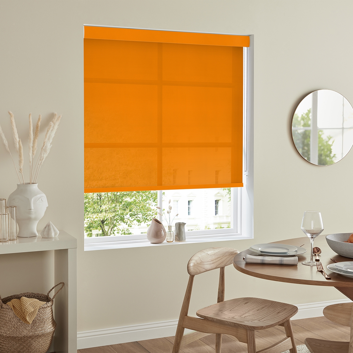 Product photograph of Boho Orange Roller Blind from Choice Furniture Superstore.